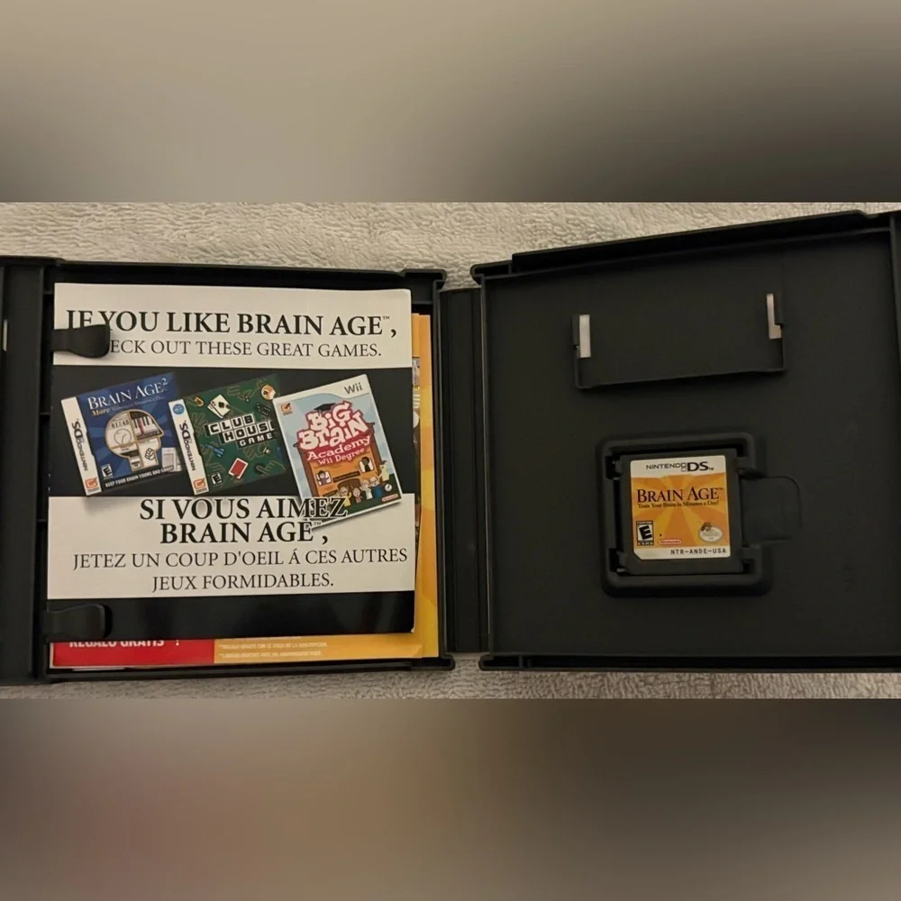 Brain Age: Train Your Brain in Minutes a Day (Nintendo DS, 2006) Complete